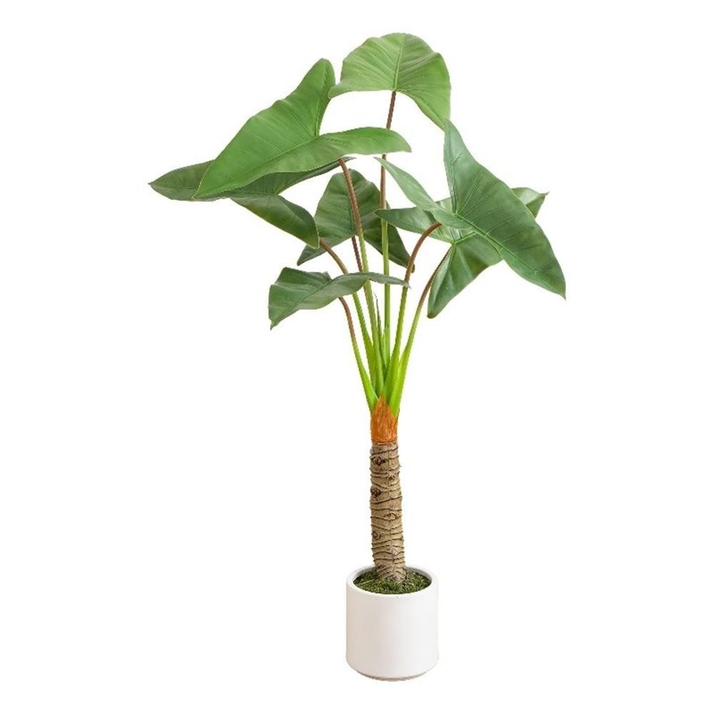Nearly Natural 4.5ft Artificial Arrowhead Philodendron Decorative Planter