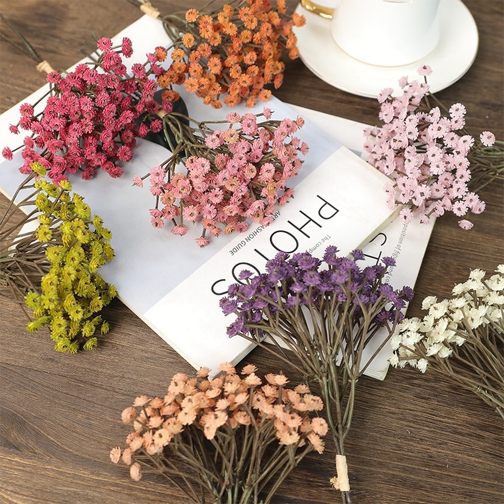 Artificial Gypsophila Bouquet 3 Stems Plastic Material for Long Lasting Use