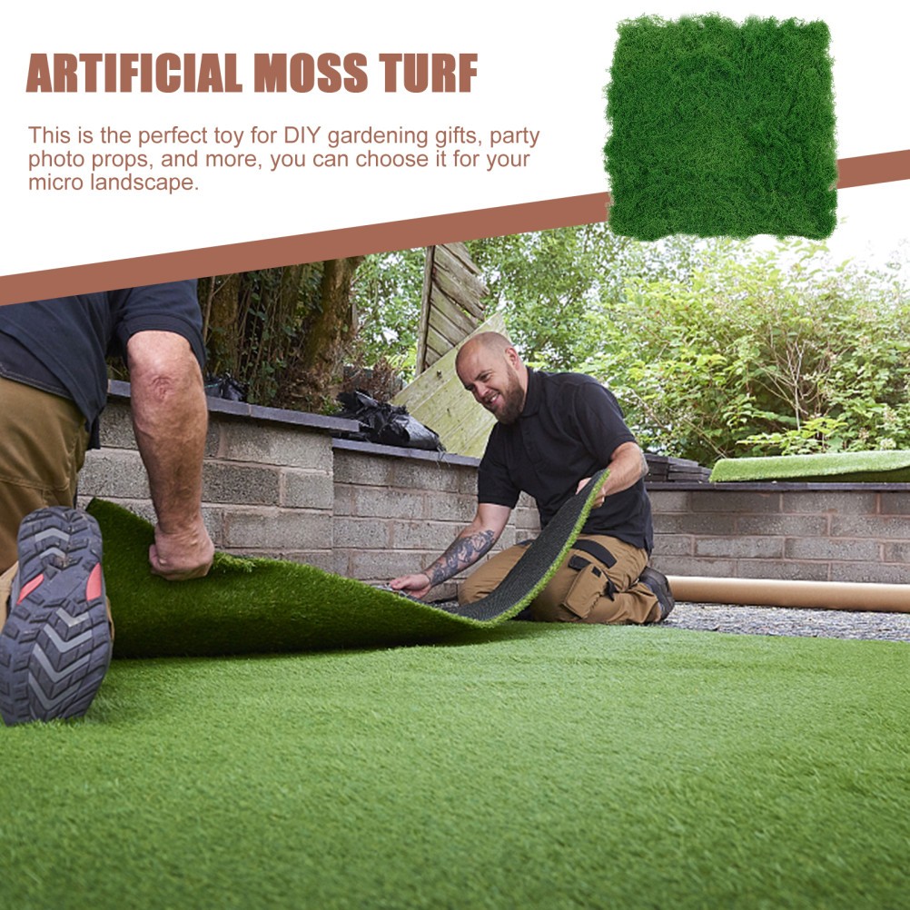 1 Pack Reusable Artificial Moss Turf Green Epe Foam Decorative Landscaping