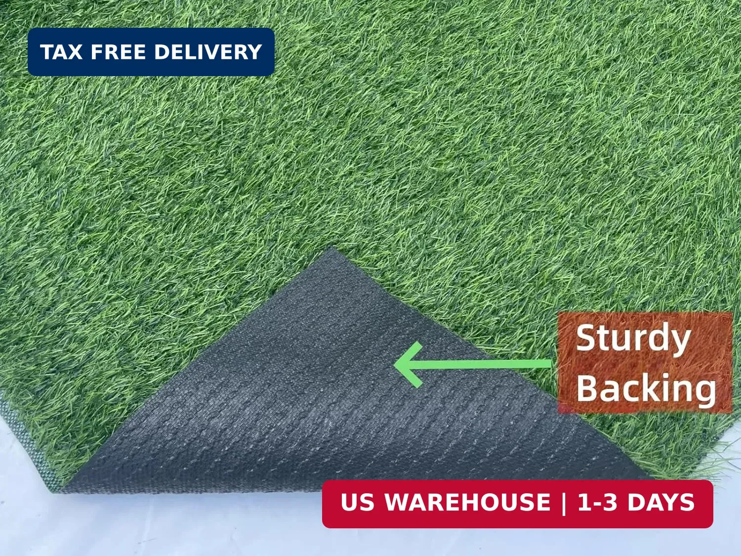 Artificial Grass Rug 1 ft x 3 ft, Synthetic Fake Grass Turf Mat for Party Weddin