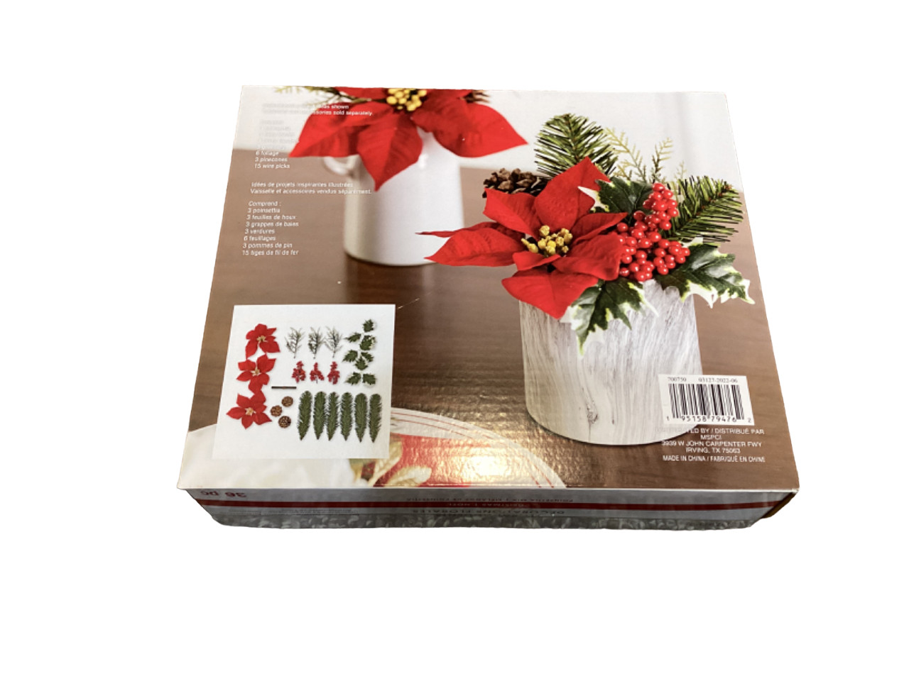 Ashland Floral Accents Red Poinsetta Mix DIY Decor Wreaths 36 Pcs Sealed NEW