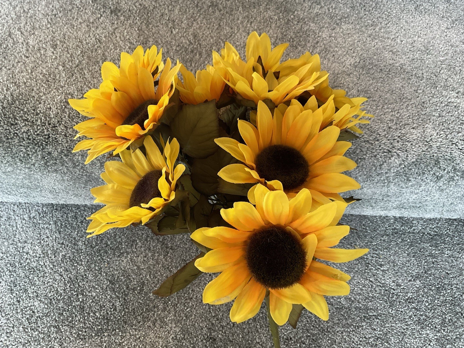 Artificial Fall Sunflower Bouquet ~ 18” Tall ~ (11) Heads ~ Fall Decor