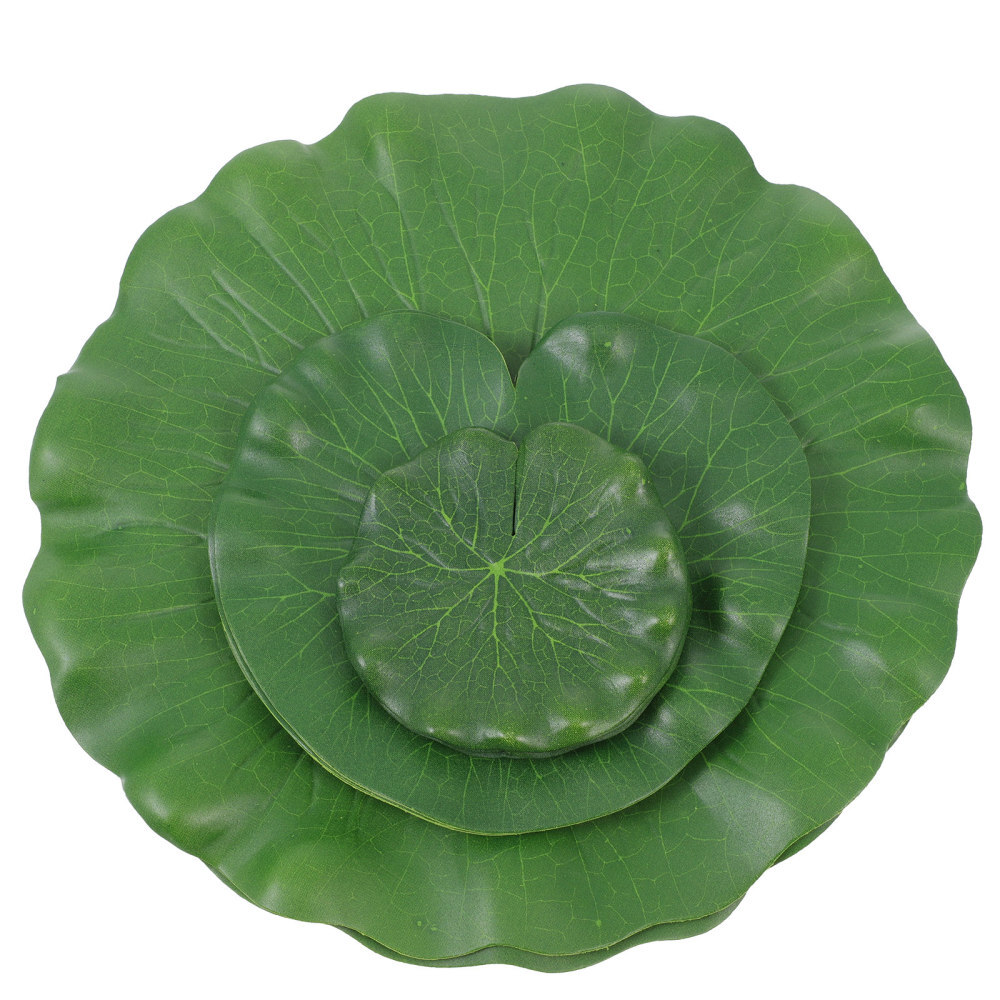 10PCS 10CM Lilly Pad Pond Artificial Floating Foam Water Artifical Lotus Leaves