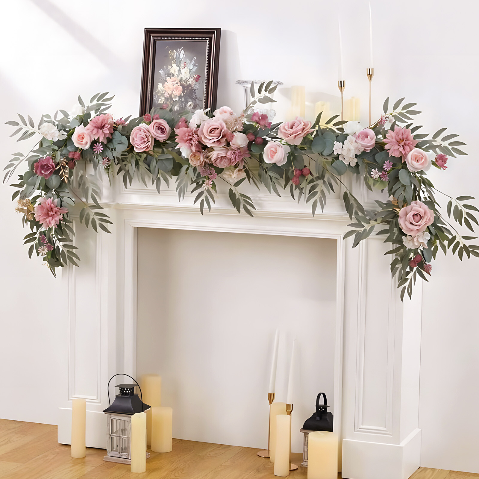 Artificial Flower Garland Spring Summer Floral Vine for Wedding Arch Table Decor