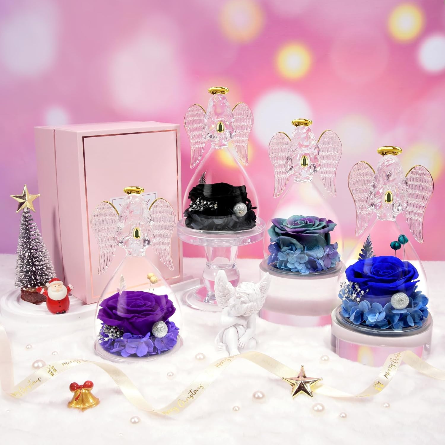 Gifts for Mom Birthday Gifts for Women, Mothers Day Preserved Real Roses in Glas