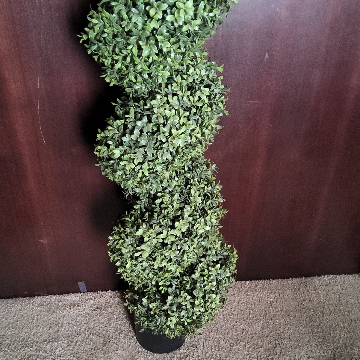 5ft Spiral Topiary Trees Artificial Outdoor UV Resistant Faux Boxwood Home Decor
