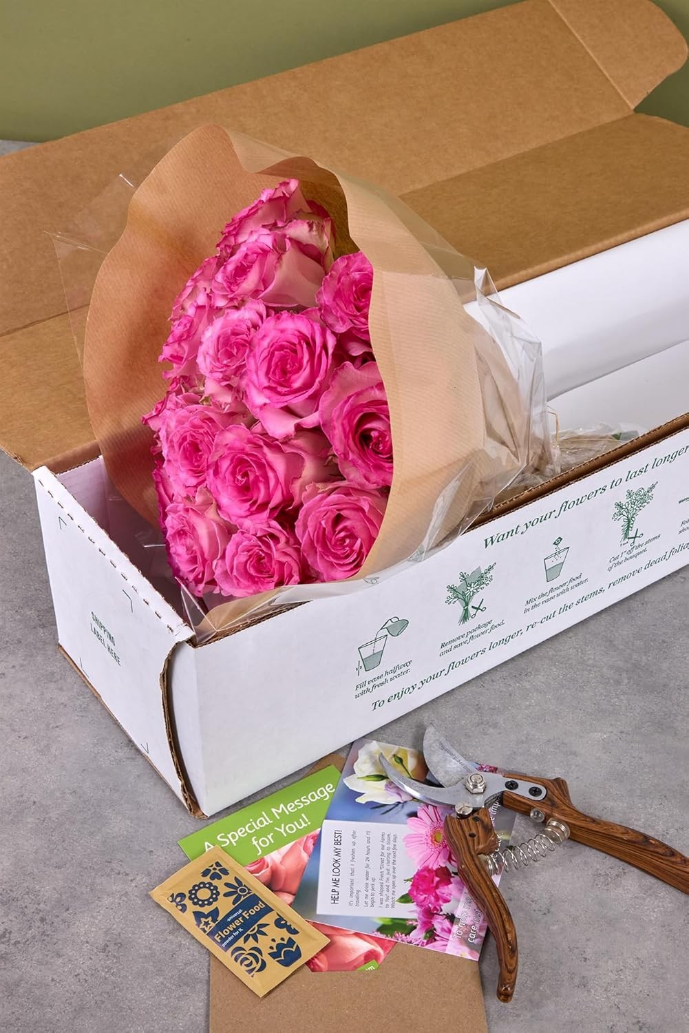18 Pink Roses Bouquet – Fresh Cut Flowers-Lasting Roses for Gifts, Birthdays & A