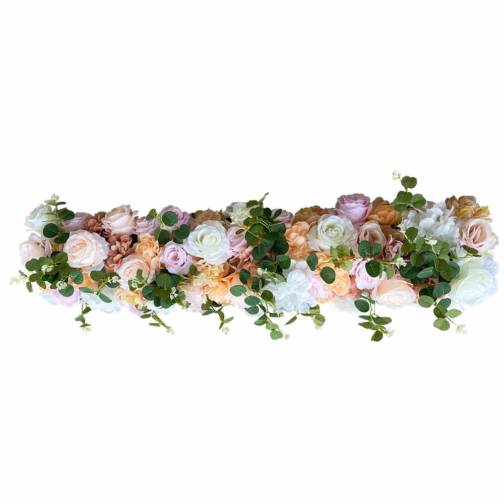 Artificial Silk Rose Flower Wedding Flower Row Arch Background Wall Flower Row