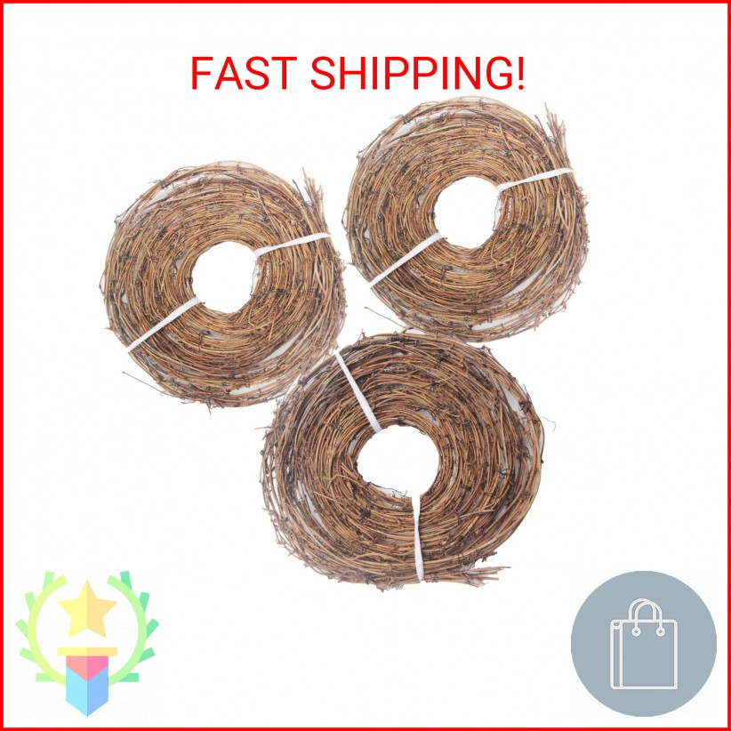 15 Feet Grapevine Garland DIY Crafts Natural Grapevine Twig Vines, 3 PCS Vines G