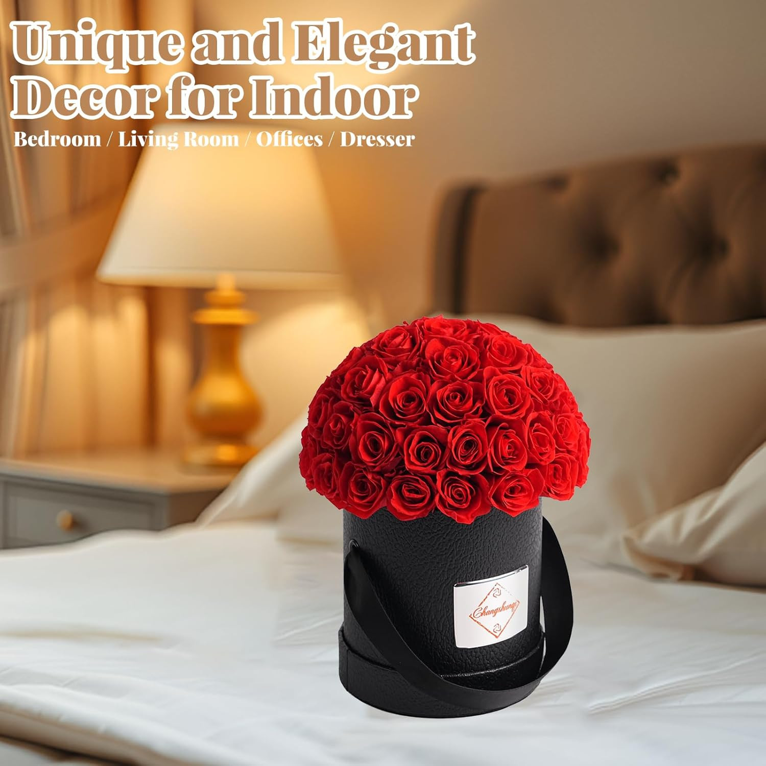 Flowers Roses Forever Gifts for Women – 49 Preserved Flowers Real Roses Birthday