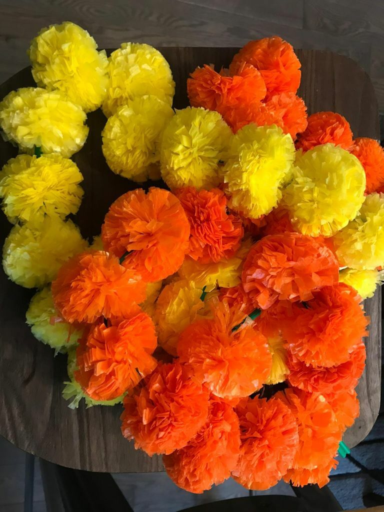 SaVvam Artificial Marigold Garland Flower String India Flower for House Warming