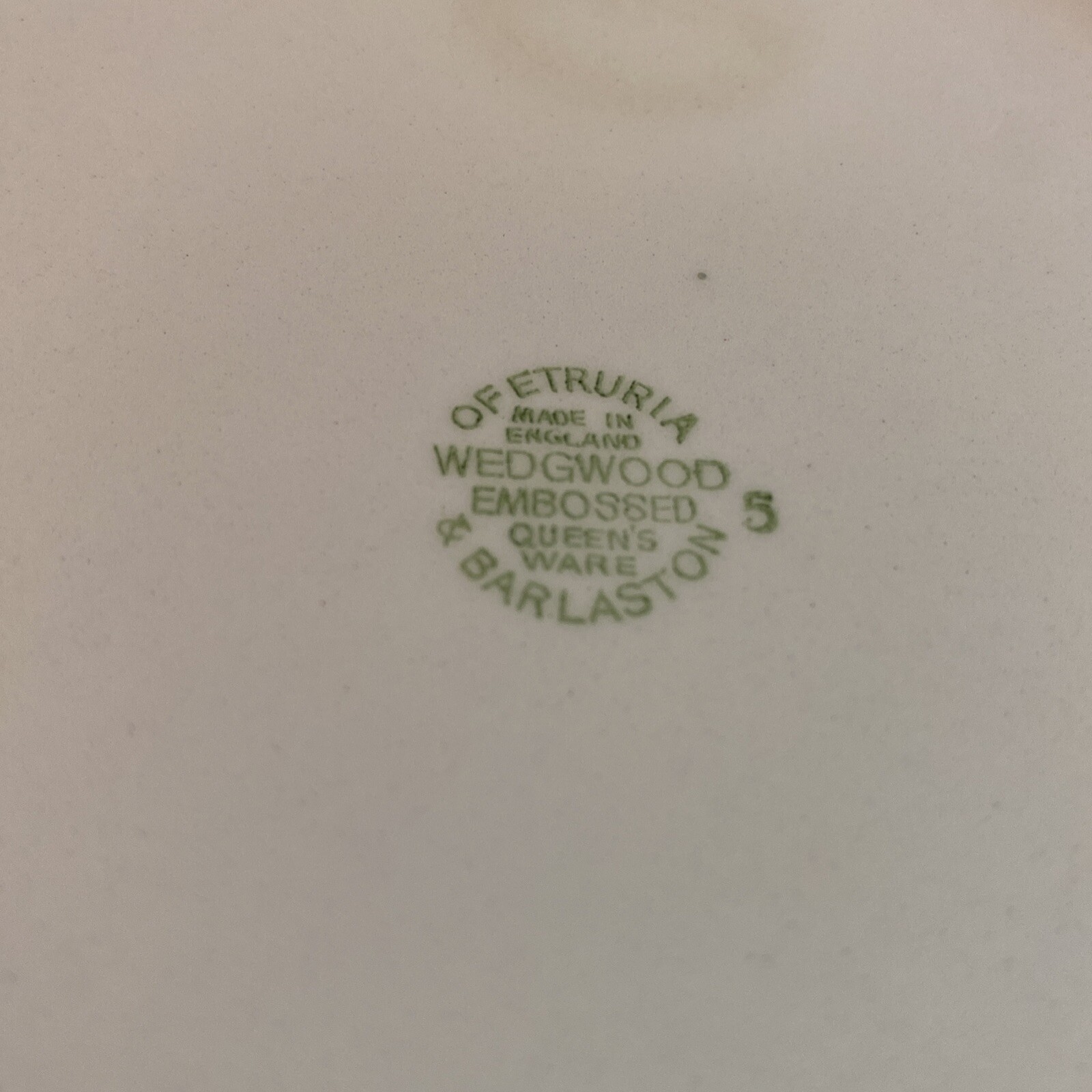 Rare England Wedgwood Embossed Queen’s Ware Decorative Floating Gardenia Bowl #5