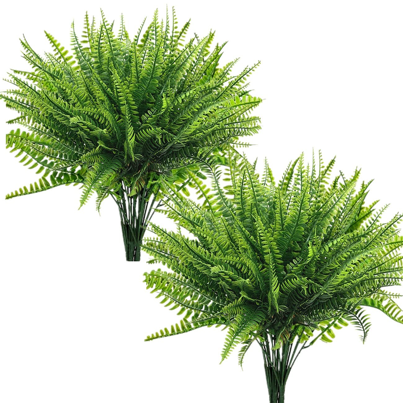 Artificial Boston Fern Plant Bushes, Plastic Shrubs Grass Leaves Fake Plants …