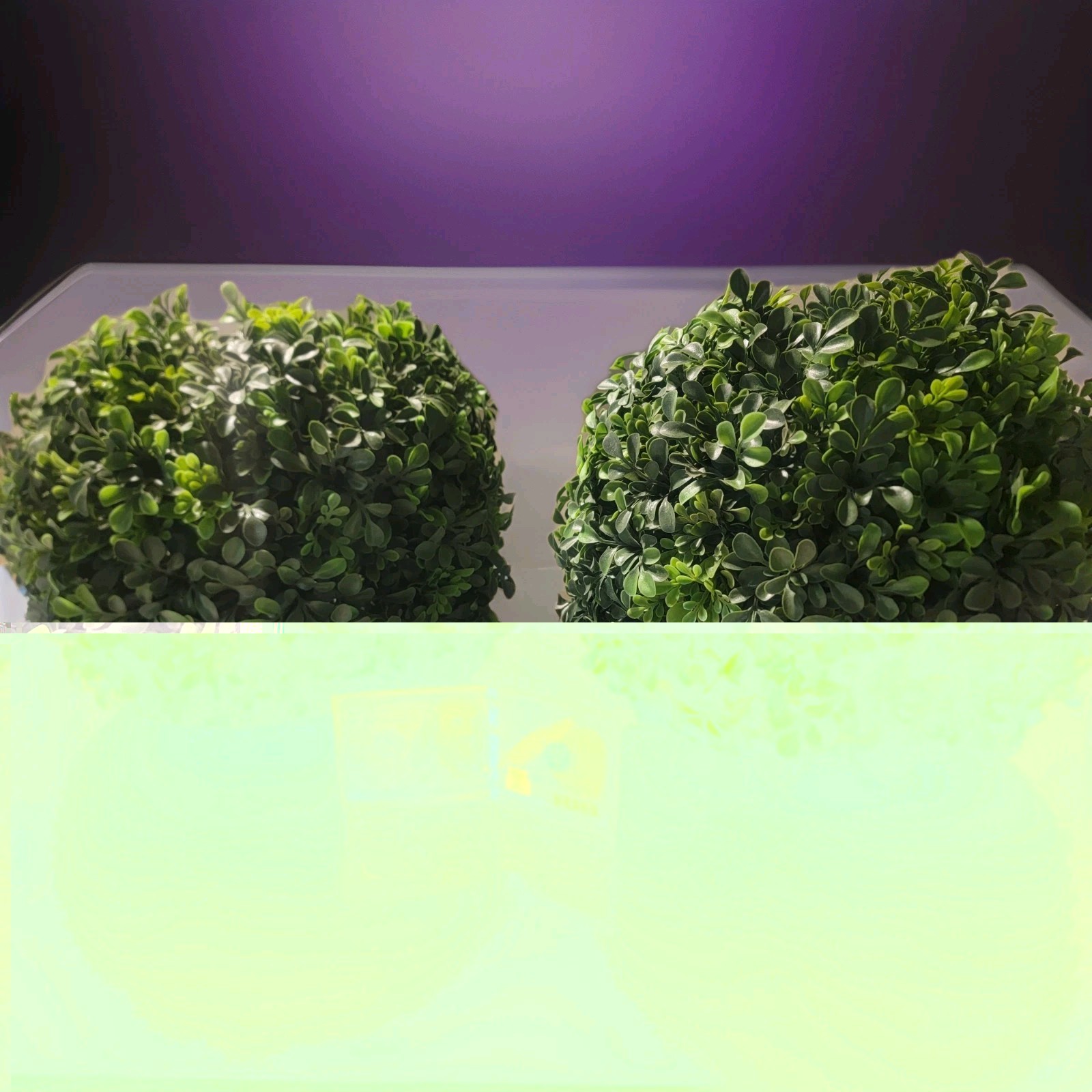 2x Artificial Boxwood Topiary Planter Faux 12 Inch Home Floral Decor