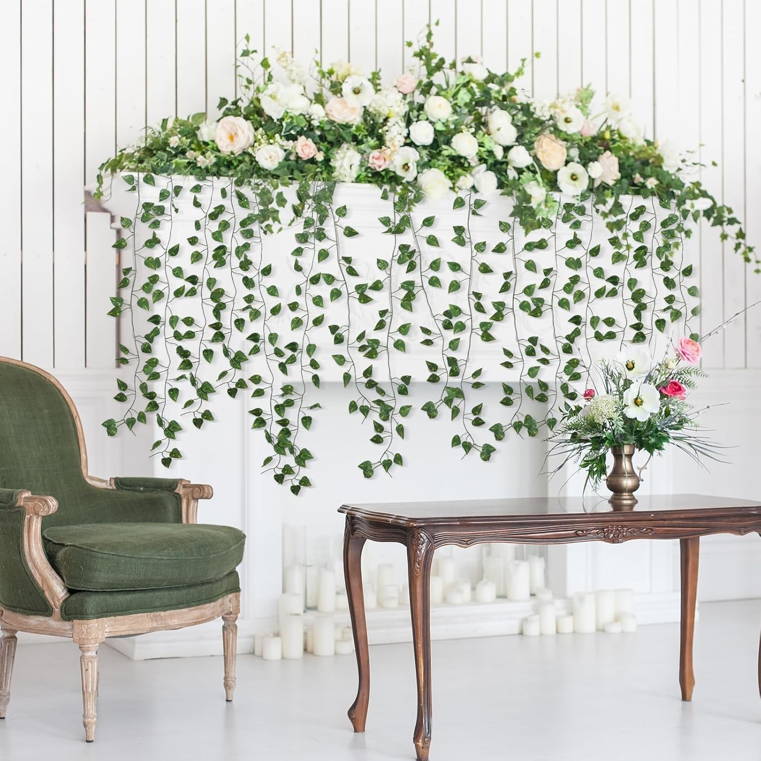 Artificial Ivy Greenery Garland 36 Pack – Jungle Theme Decor