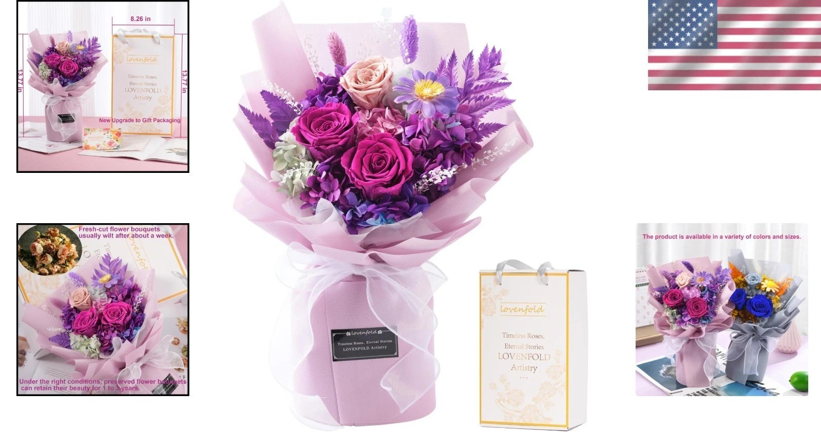 Gorgeous Purple Rose Floral Gift – A Lasting Impression for Loved Ones