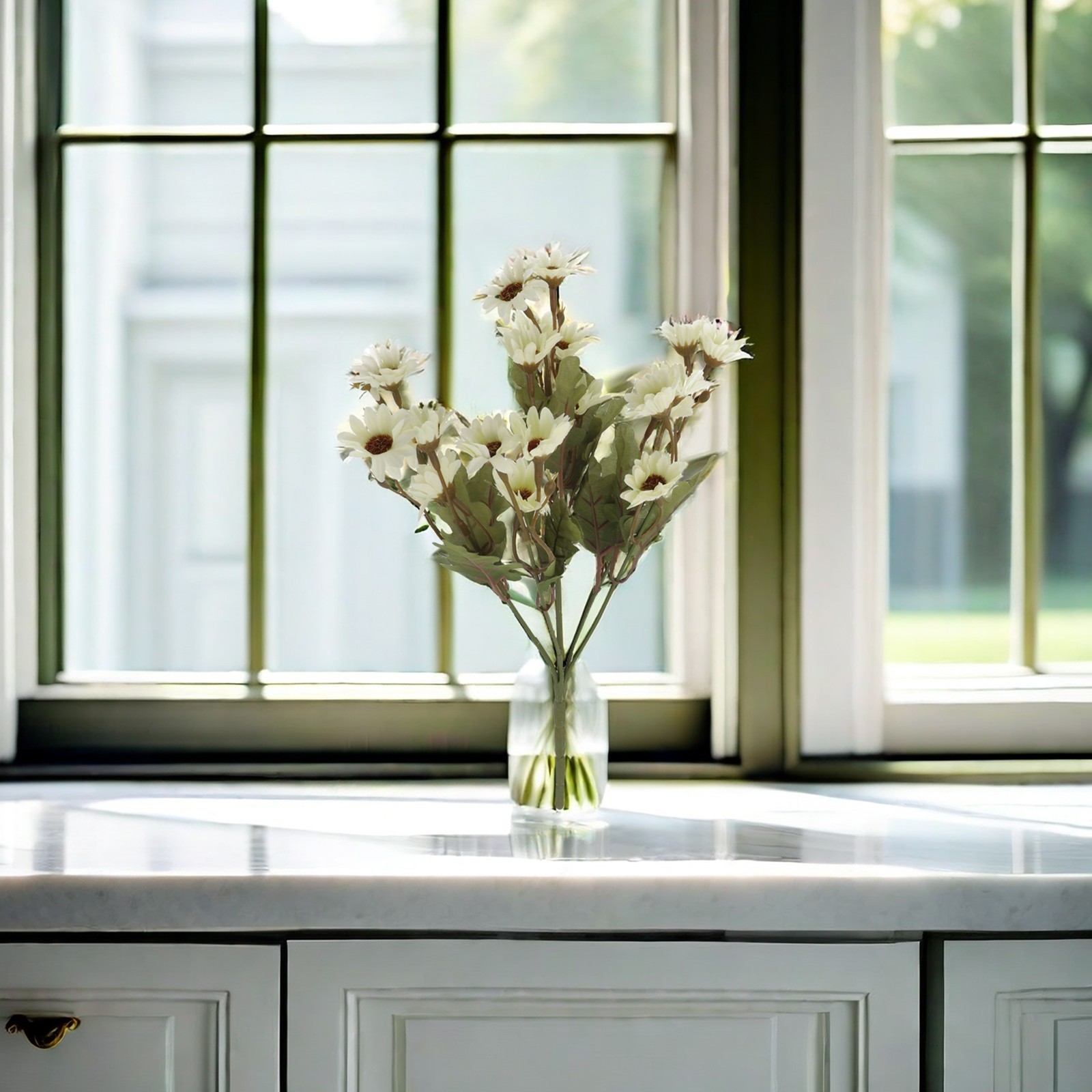 Vibrant Simulation Bouquet of Daisies Perfect for Adding Color to Your Space
