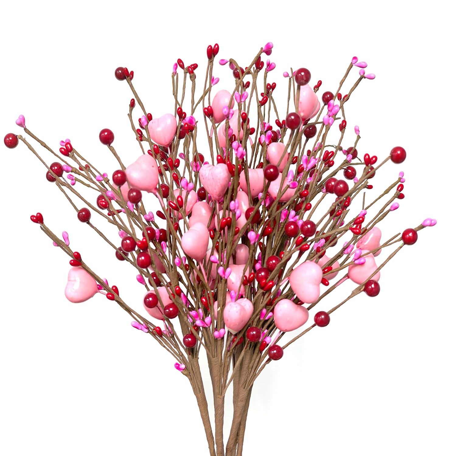 Mother’s Day Decoration Pink Heart Picks Floral Gifts for Mom Birthday Table …