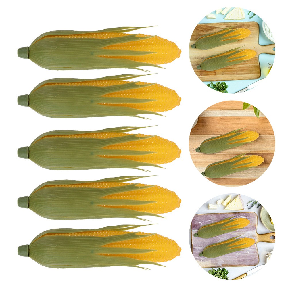 10Pcs Lifelike Reusable Artificial Corn Plastic Models for Shop Display Decor