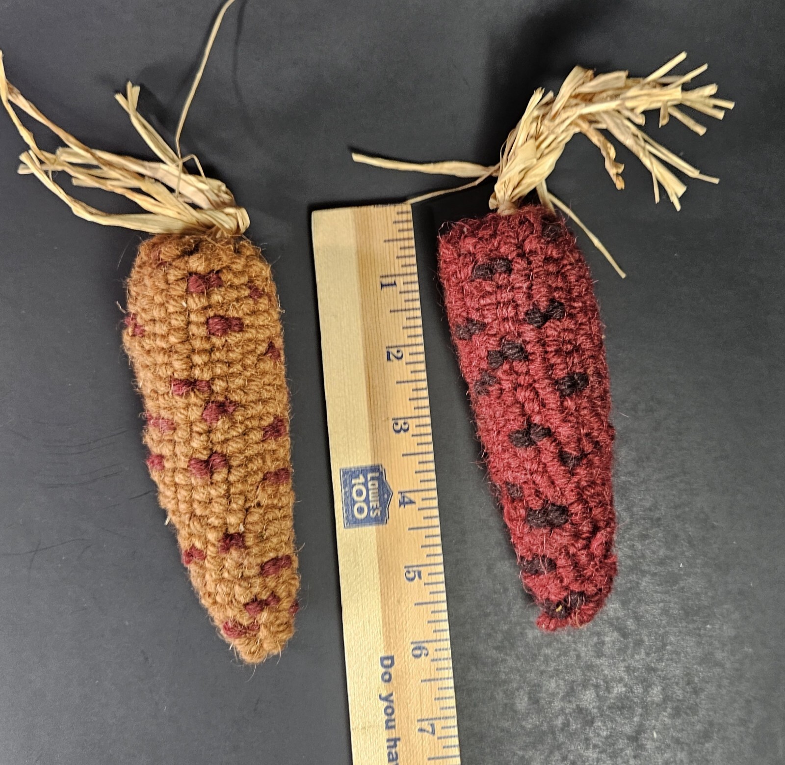 Beaded Indian Corn Cob Mix Lot Styrofoam Acrylic Yarn Thanksgiving Autumn Decor