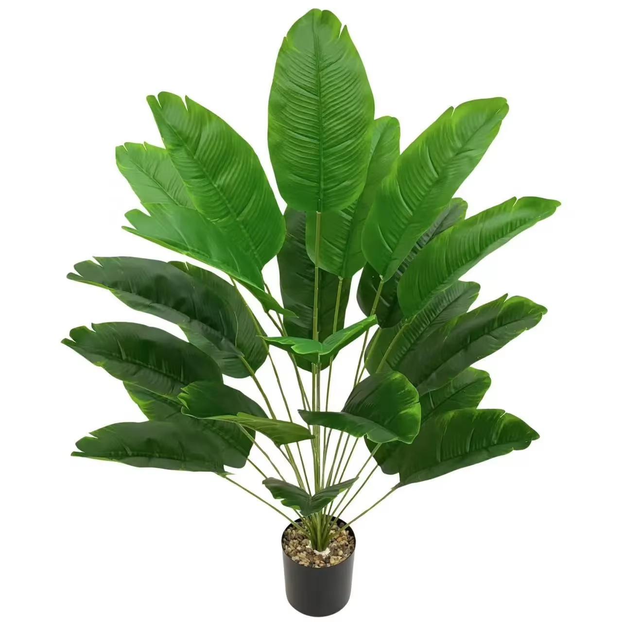 24 Leaf Artificial Palm Leaves Tropical Plant Indoor Outdoor Synthetic Decor NEW