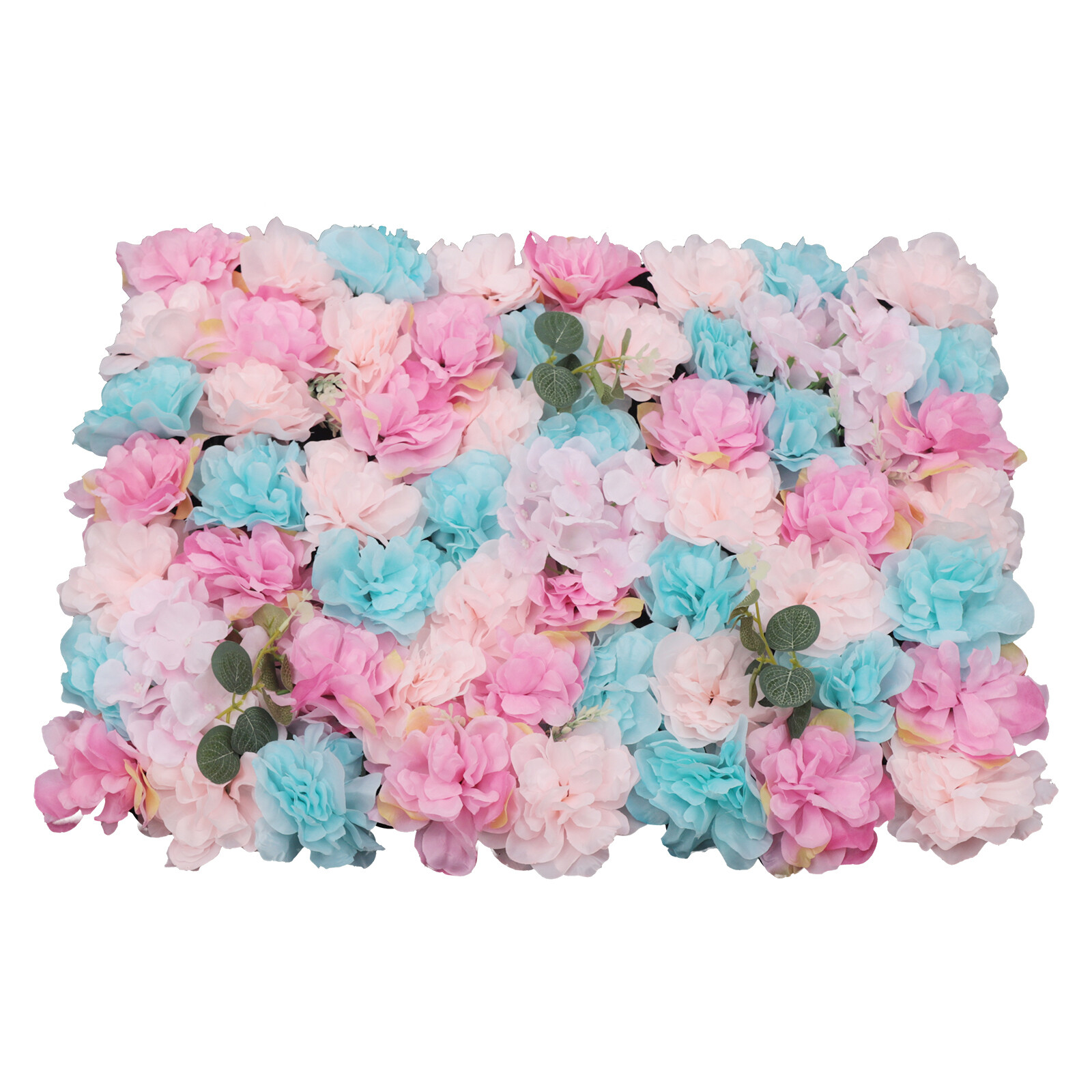 12x Artificial Flower Wall Rose Panel Floral Wedding Backdrop Decoration 60*40cm