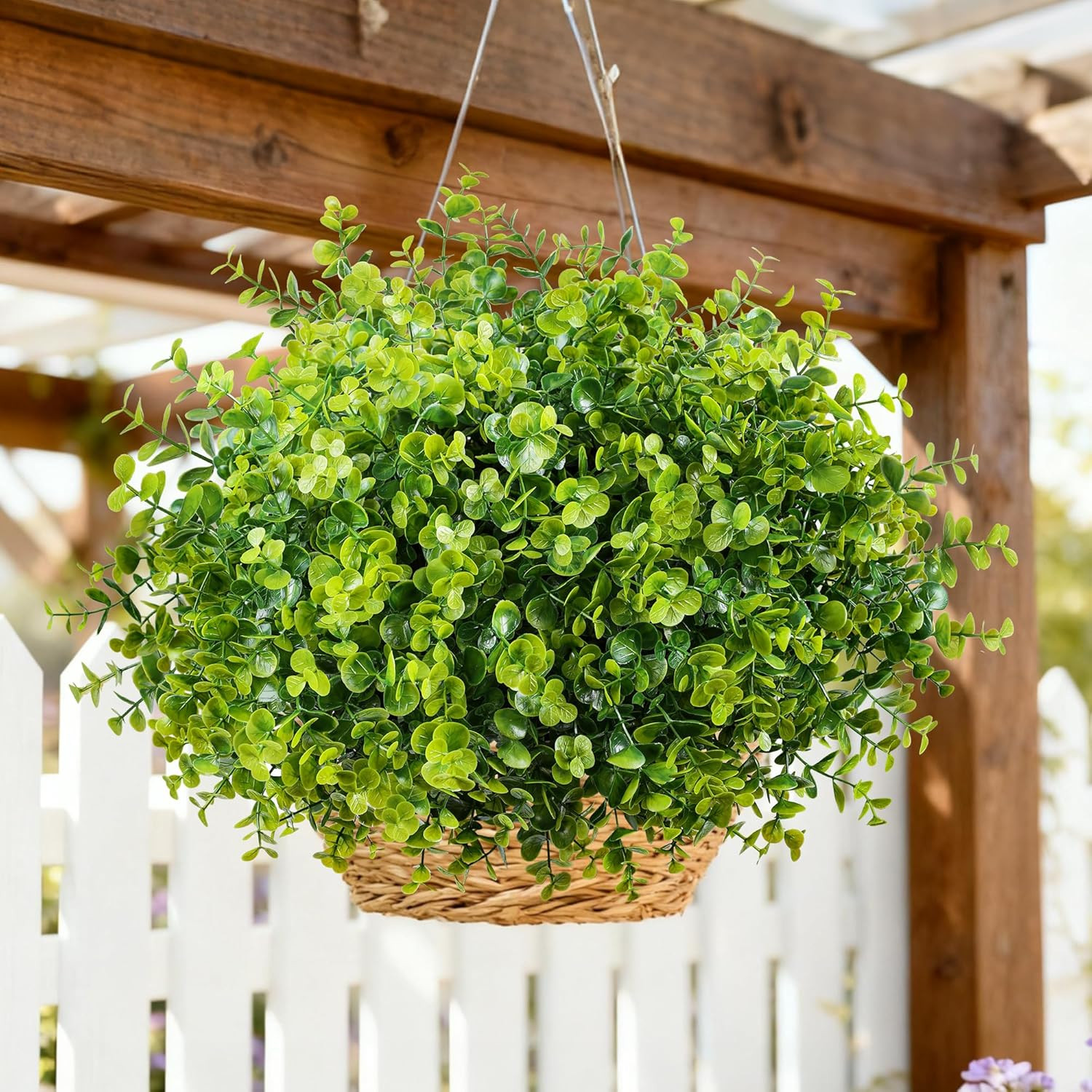 Artificial Faux Outdoor Plants for Spring Summer Decoration, 12 Bundles Fake Pla
