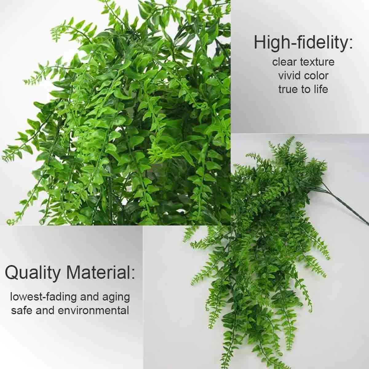 Artificial Hanging Plants Vines Fake Ivy Ferns Outdoor Wedding Garland Decor