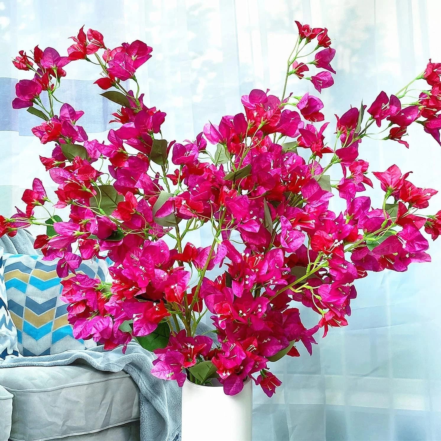 4pcs 45″ Faux Bougainvillea Stems – Perfect for Bridal Bouquets & Centerpieces