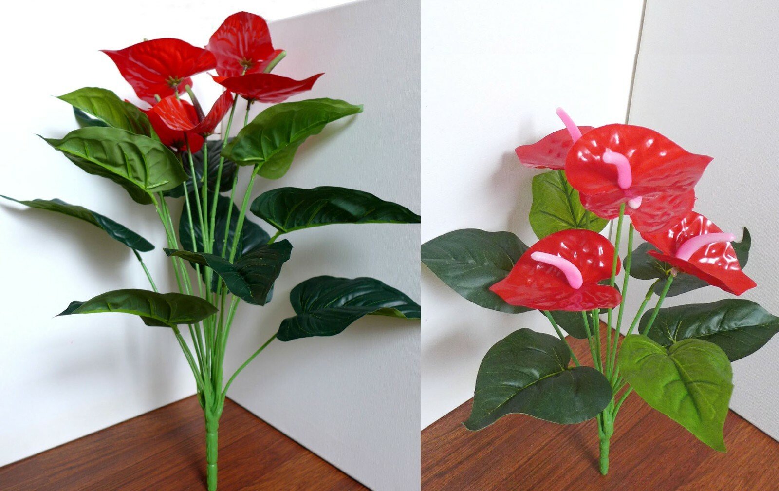 Red Palm Bushes Artificial Plants Tree Lifelike Leaf Outdoor Landsacpe