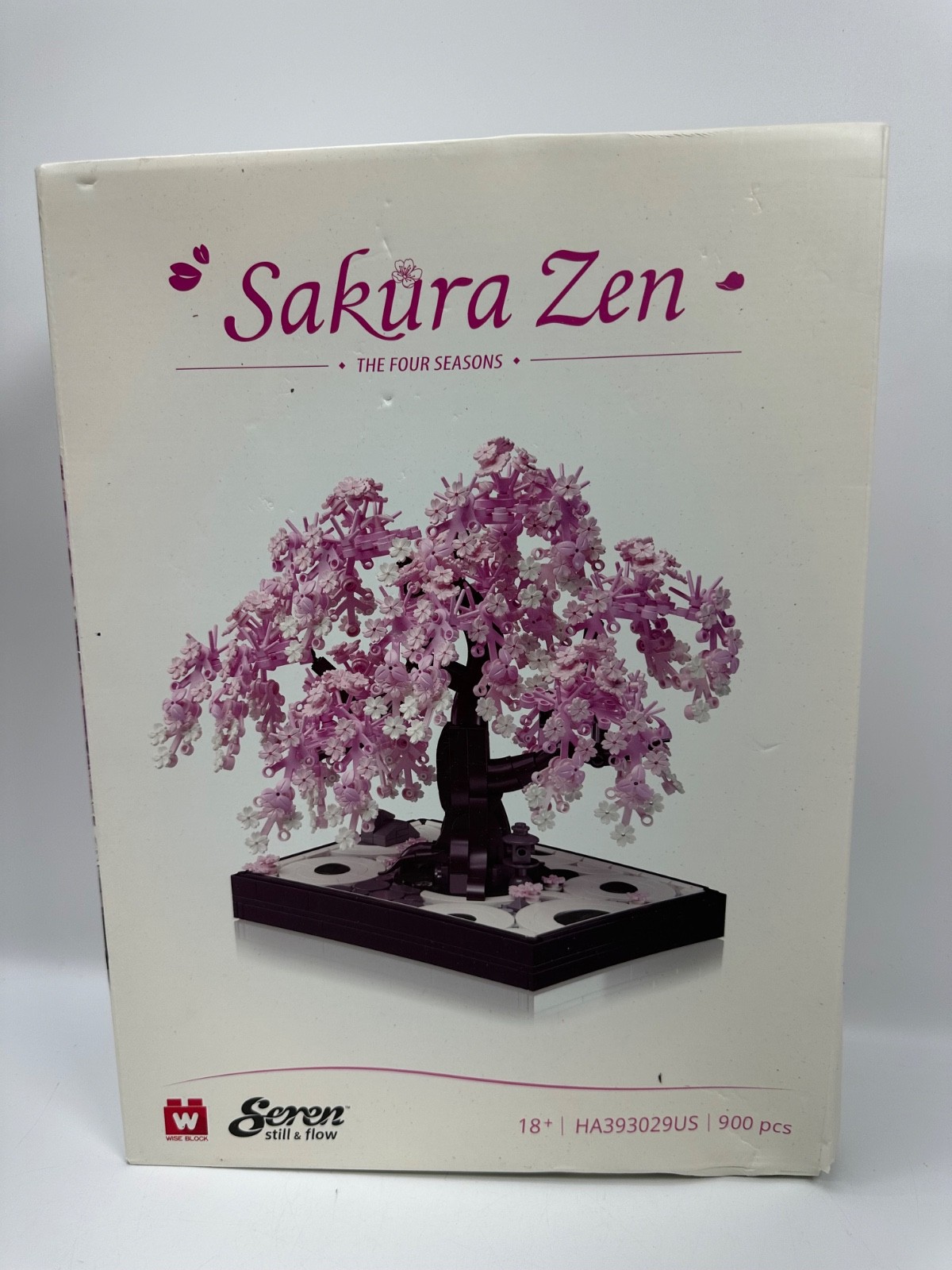 Wise Block Cherry Blossom Tree Building Block Set for Adult 900 Pcs Artificial B