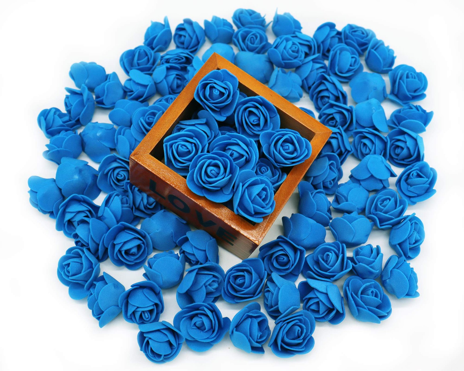 Artificial Flower 100PCS Mini Foam Rose for DIY Crafts Wedding Bouquets Baby …
