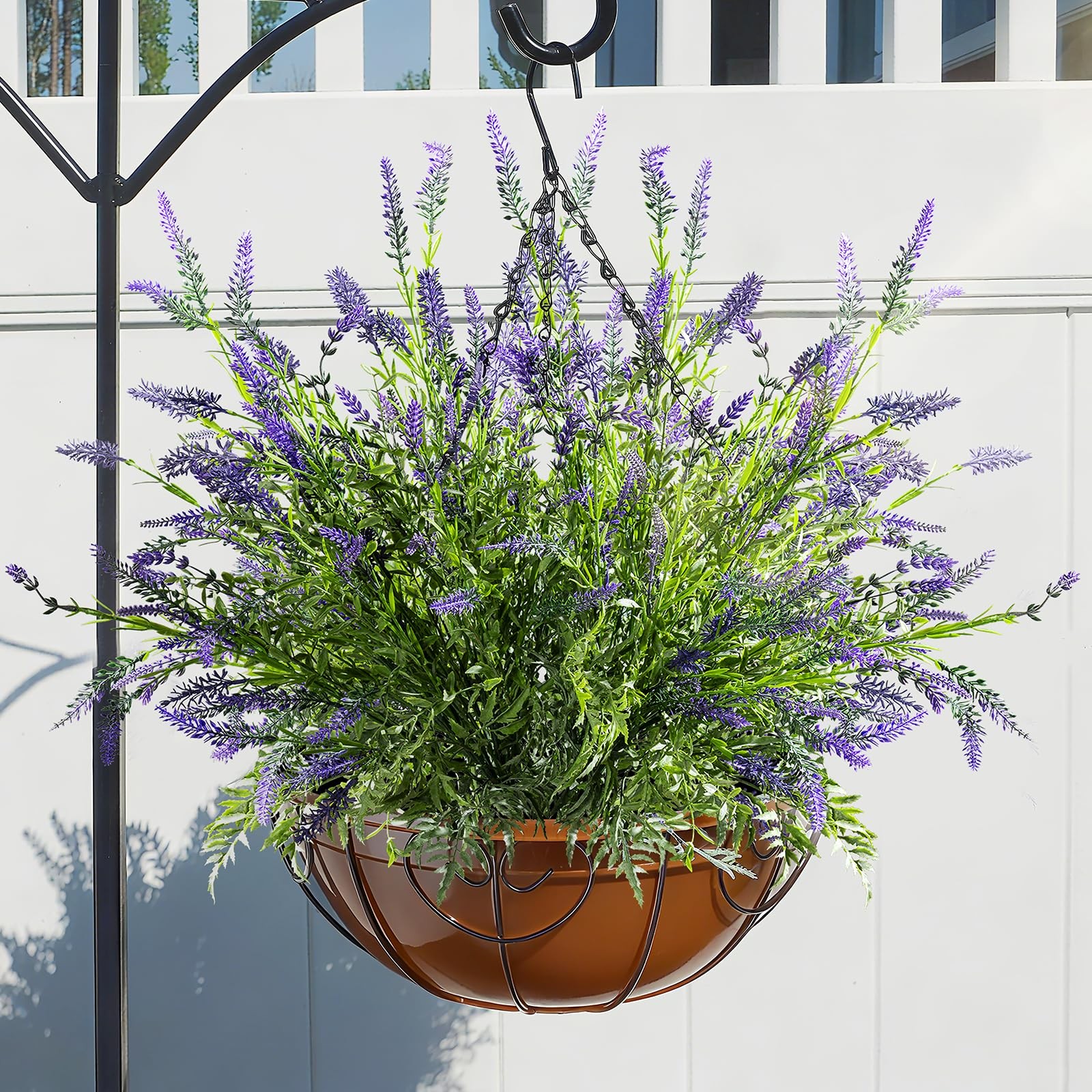 2 Bundles Artificial Lavender Flower Artificial Greenery Stems Fake Lavender …