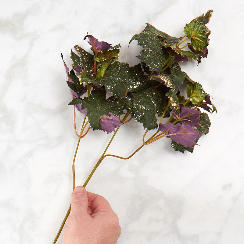 Set of 6 Glittered Artificial Maple Leaf 24″ Floral Sprays