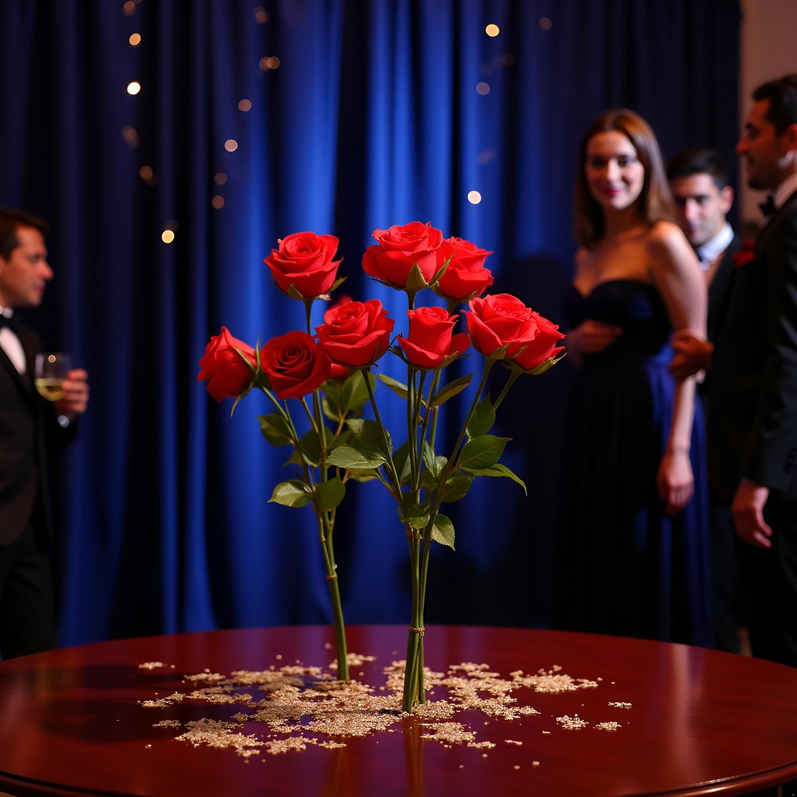 5Pcs Red Rose – Instant Blooming Flower Trick for Close-Up , Collapsible Stag…
