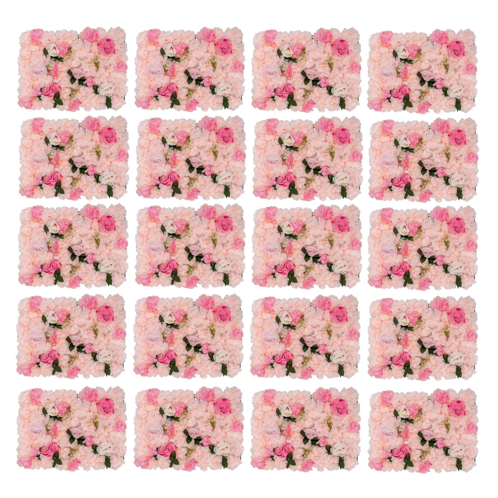 Artificial Rose Hydrangea Flower Wall Panels Wedding Backdrop 60 x40cm 12PCS
