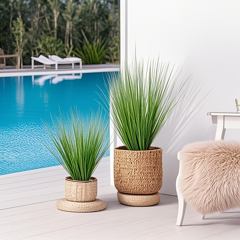 30pcs Lifelike Artificial Plants 70CM Onion Grass, Artificial Grass Plant