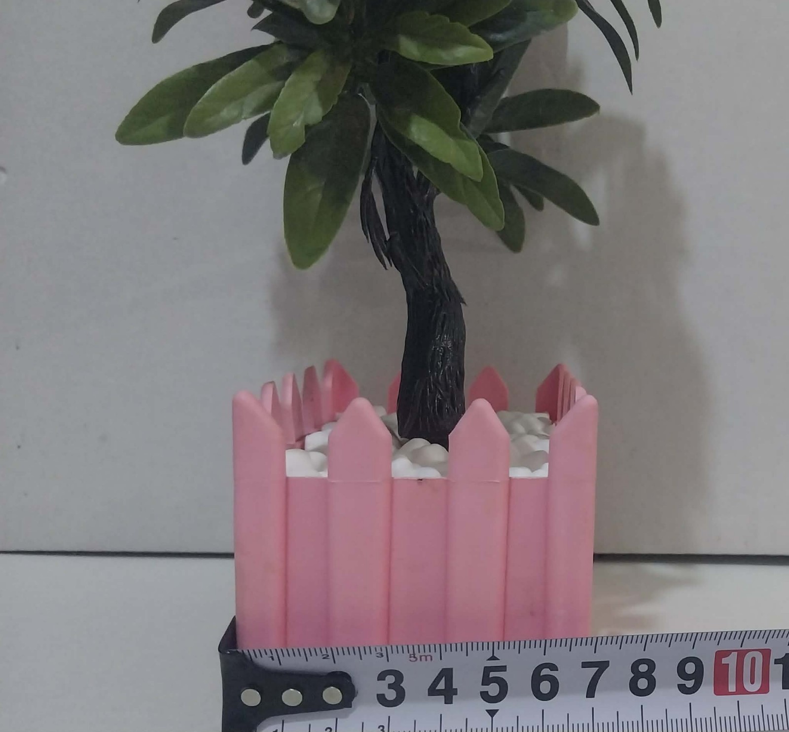 Artificial Pink Rose Flower Arrangement Decorative Planter Indoor Home Decor10″