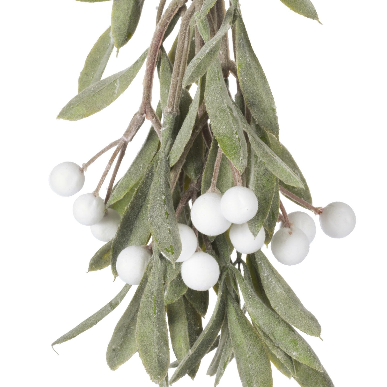Vickerman 10.5″ Green Artificial Mistletoe with White Berries. 4 per bag.