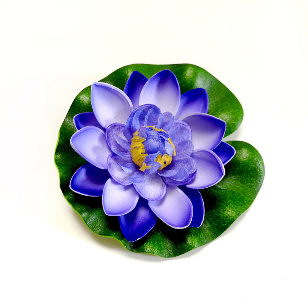 10pcs Artificial Lotus Flower Pad Floral Pond Tank Lillies Wedding Home Decor