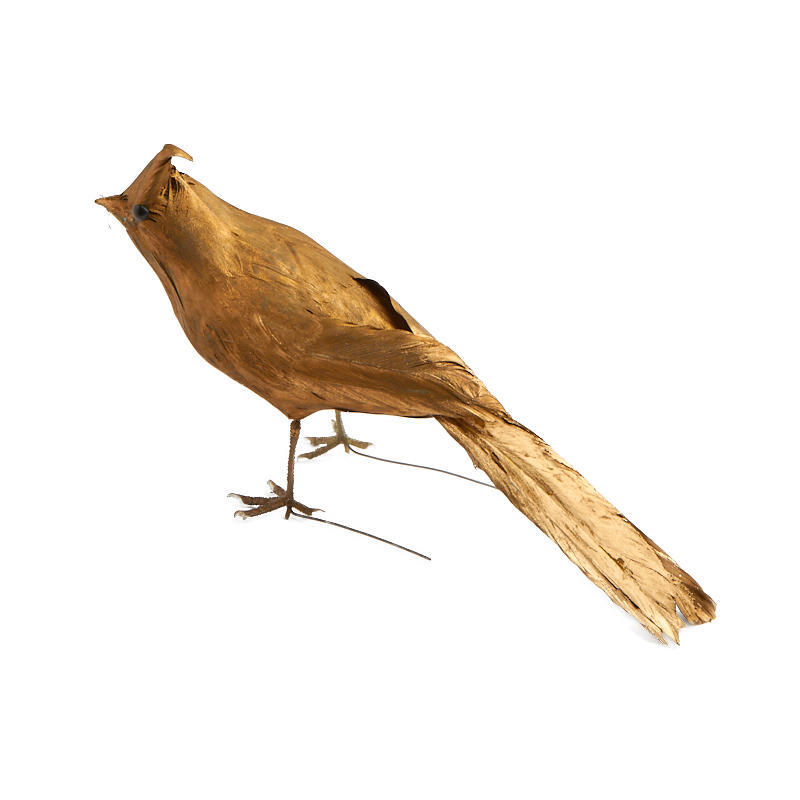 Pack of 4 Metallic Gold Feathered 9″ Decorative Cardinals