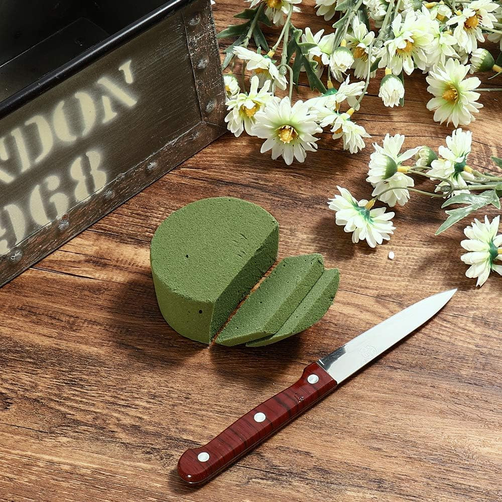 15 PCS Floral Foam, Green Block for Artificial Flowers, round Wet & Dry Foam Bri