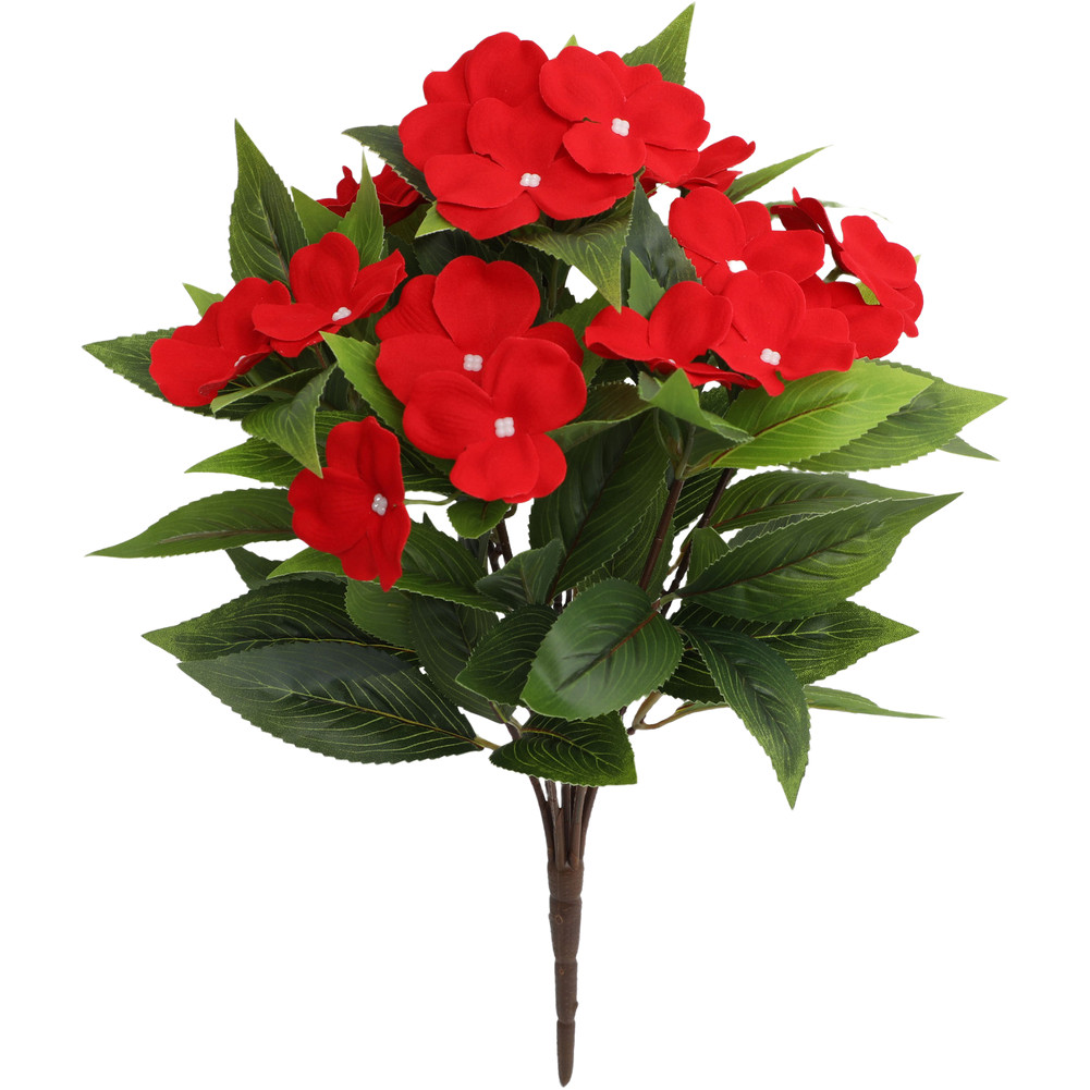 Artificial Silk Bouquet in White Pink Red Yellow Flower Red Purple 25x38cm Size