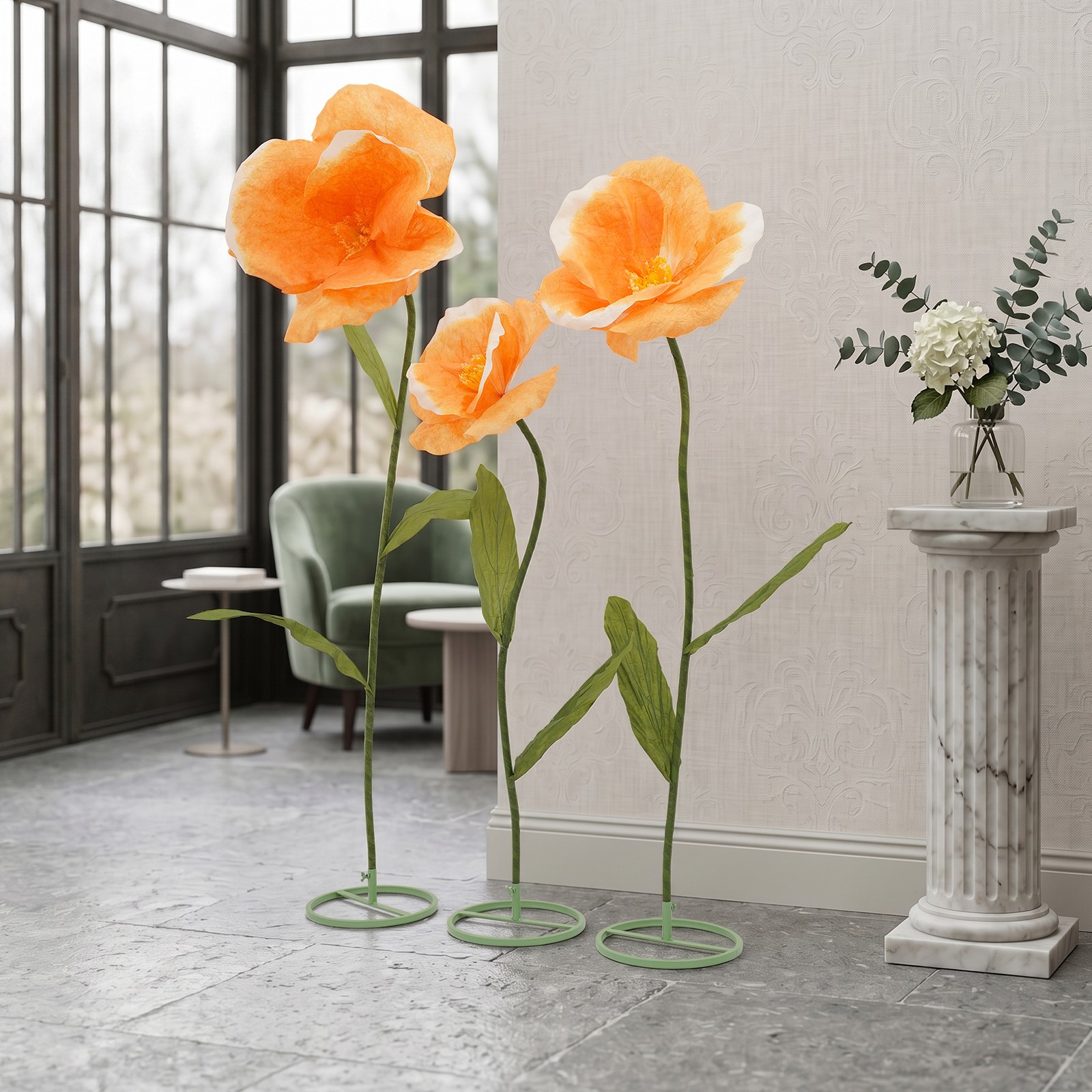 Large Artificial Flowers, Artificial Floral Decoration, DIY Floral Arrangements