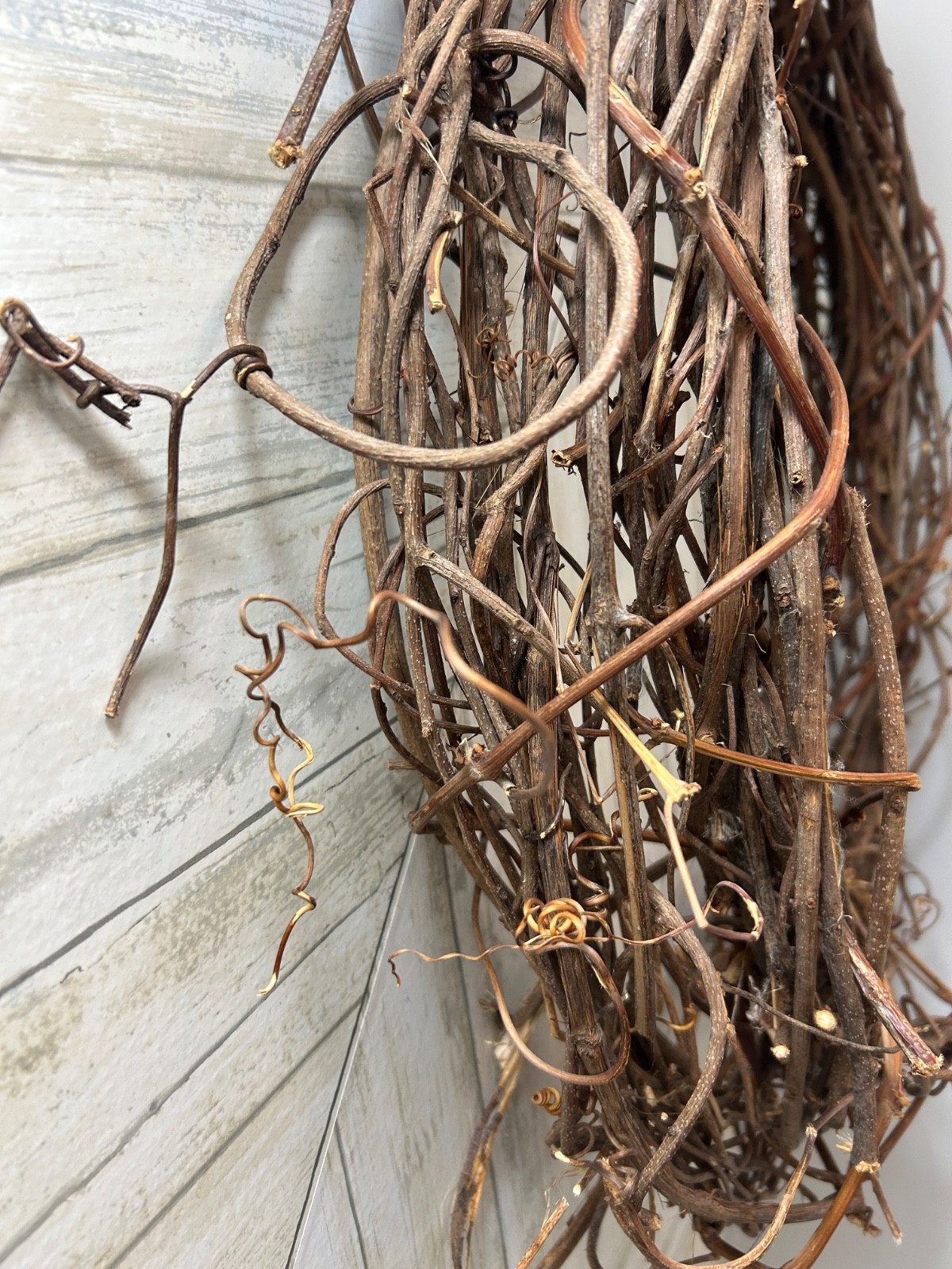 Natural Round Grapevine Wreath 26” Country Farmhouse Wall Wedding Crafting