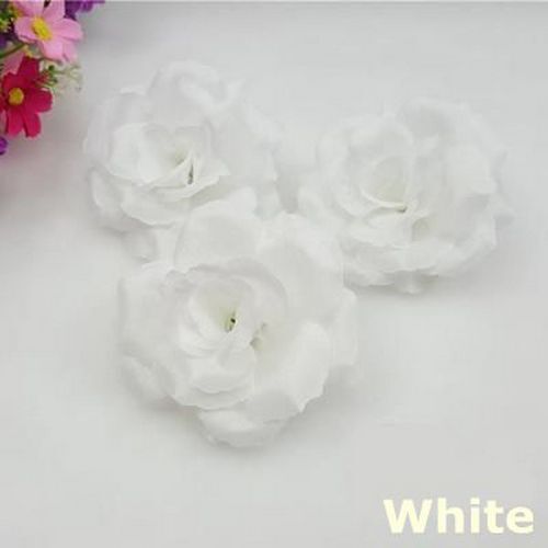 Black Roses Silk Flower Heads- 8cm Artificial Fake Flowers Decorations 10pcs/lot