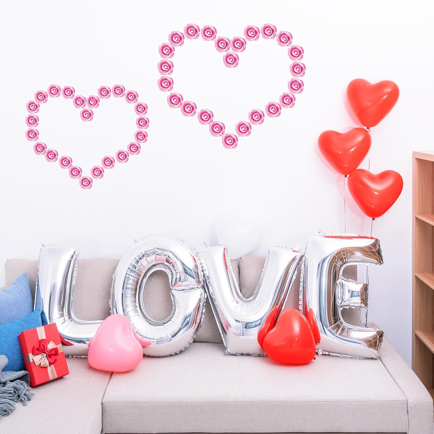 100Pcs Mini Artificial Rose Artificial Fake Rose Head Mini Foam Artificial Rose