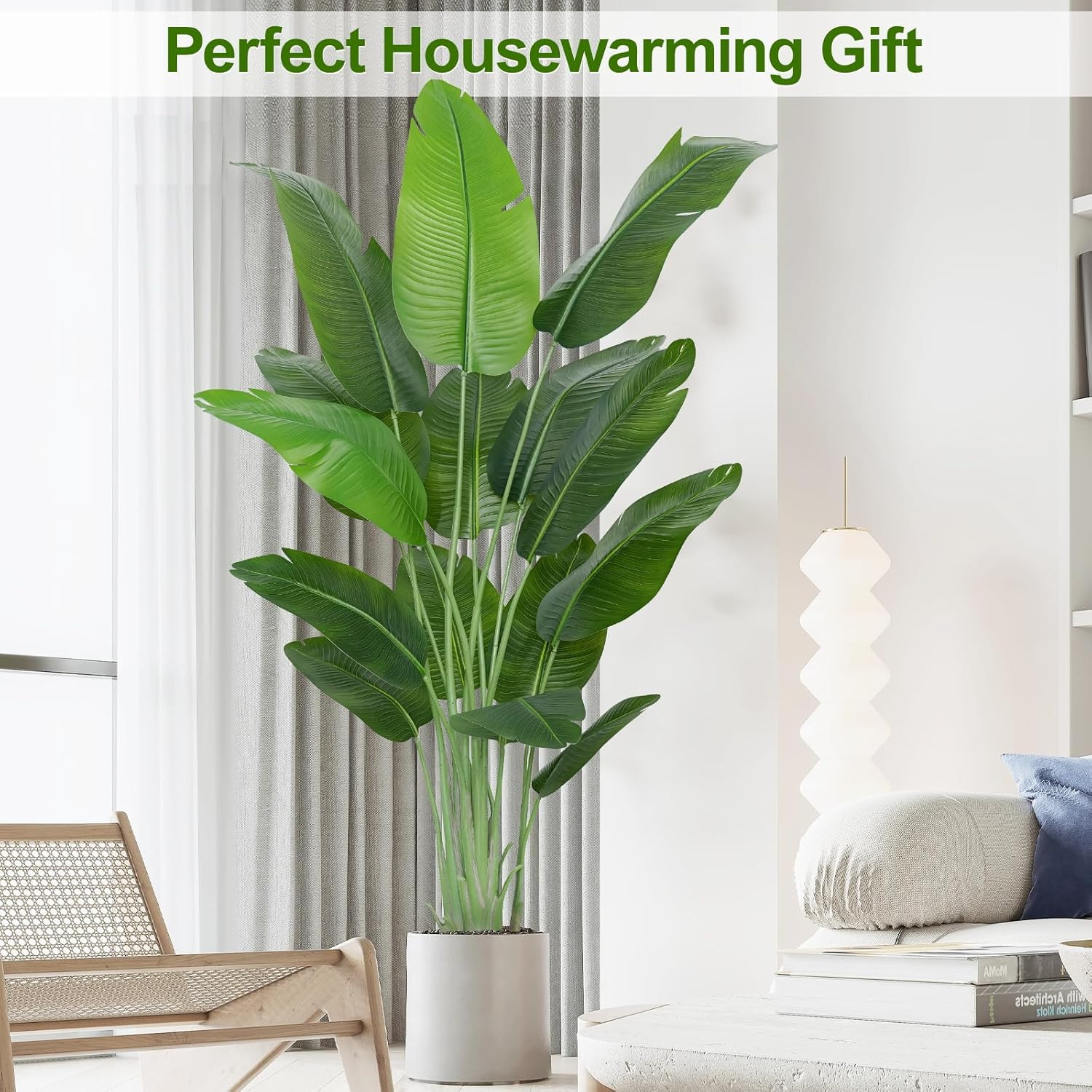 Lifelike 6.6Ft Bird of Paradise Faux Plant – Perfect for Home & Office Decor