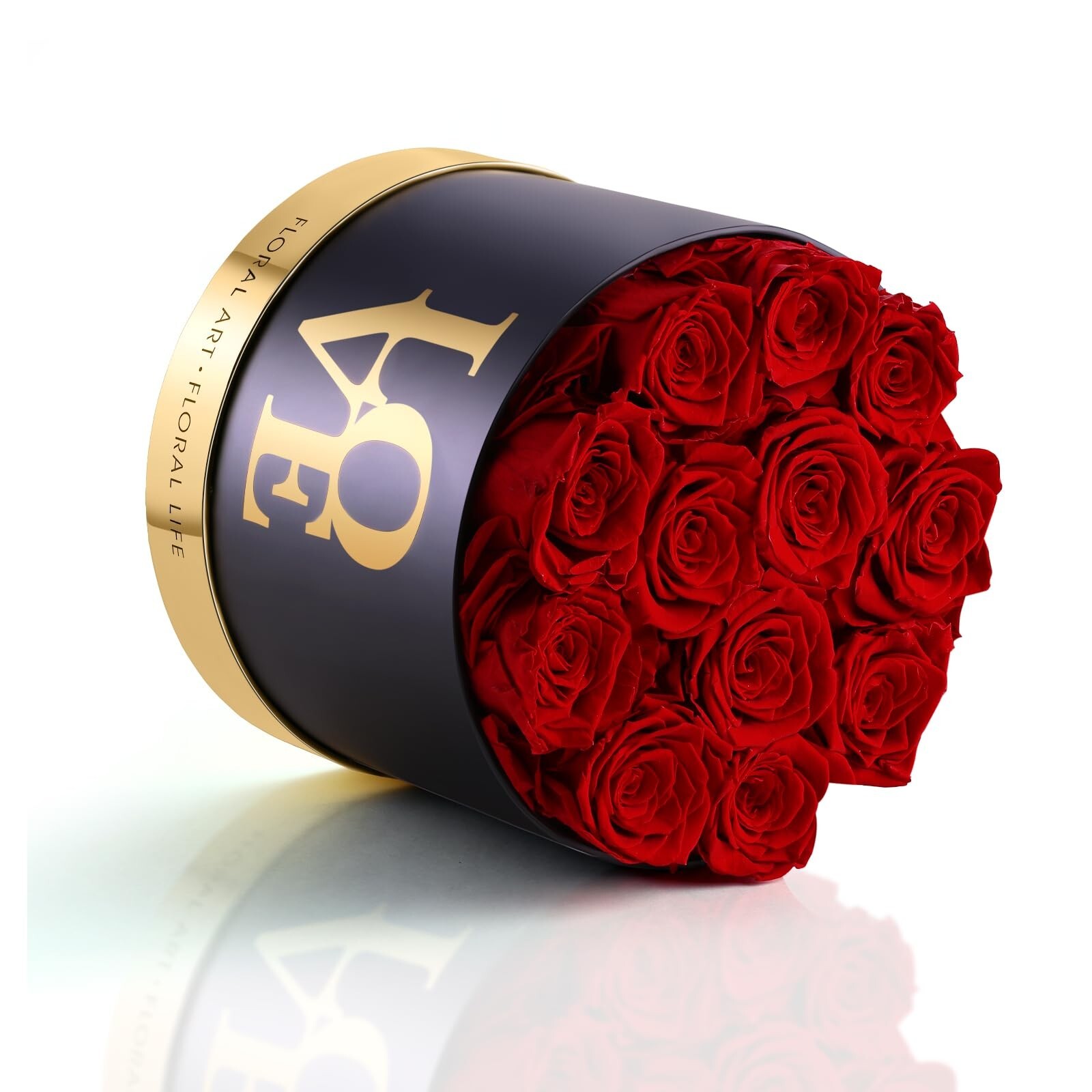 Forever Roses in a Box, 100% Real Roses That Last Up to 3 Years, Preserved Fl…
