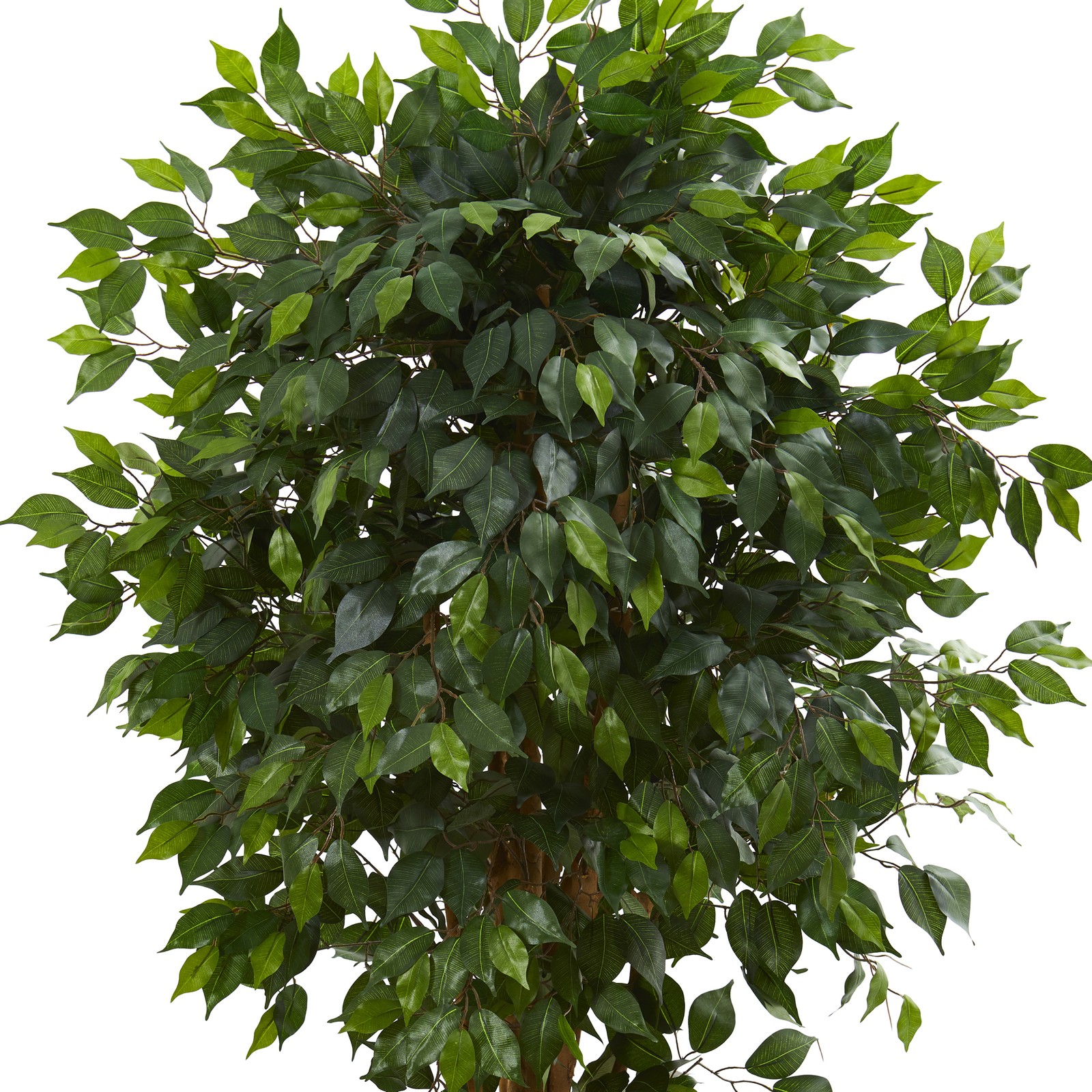 Nearly Natural 66″ Ficus Artificial Tree with Several Trunks in Green/Black